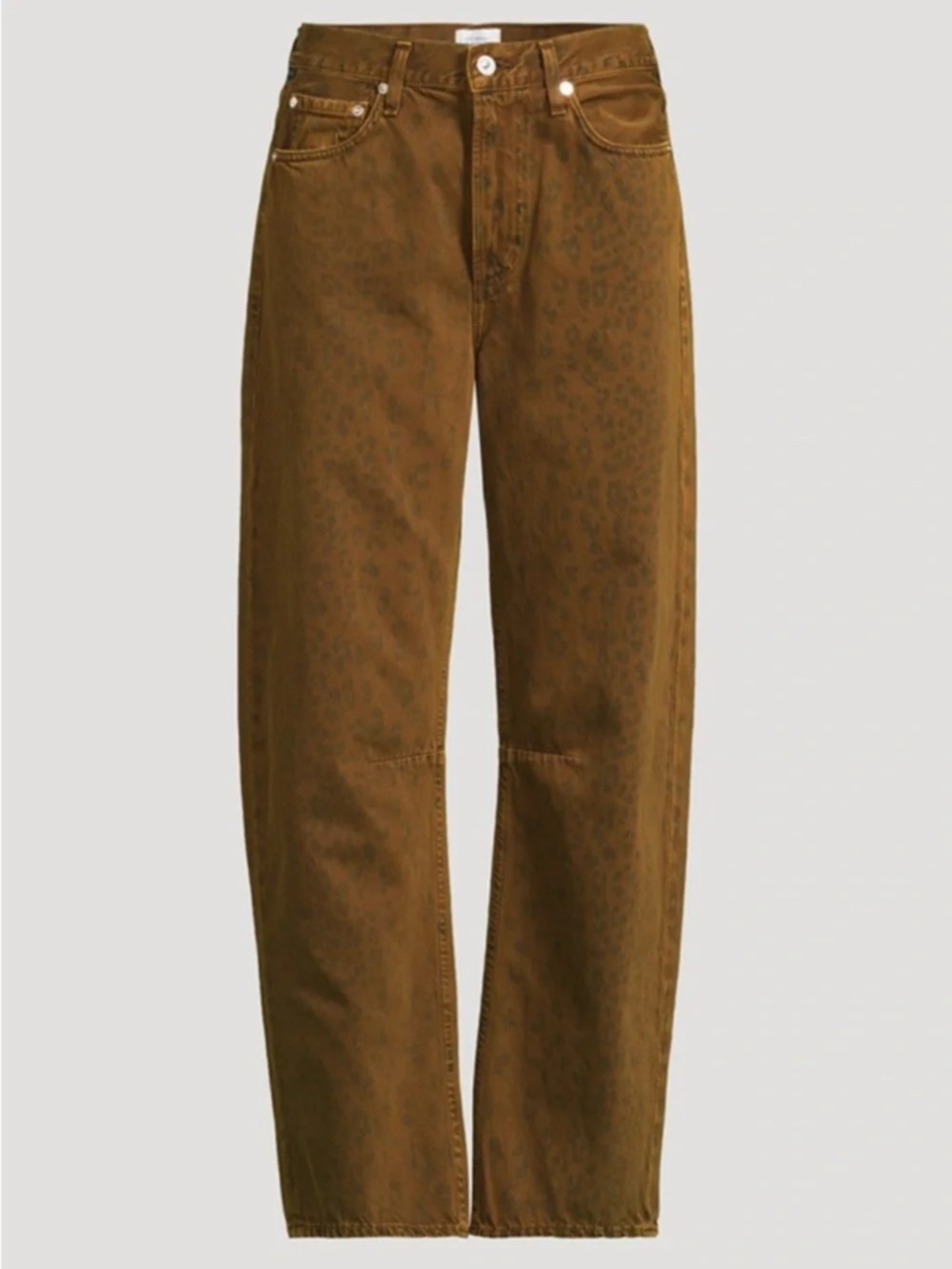 Citizens of Humanity Leopard Print Miro Long low-slung Relaxed Jeans women’s 31